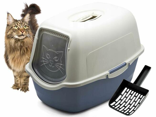 Zamknięta KUWETA Dla Kota + Łopatka