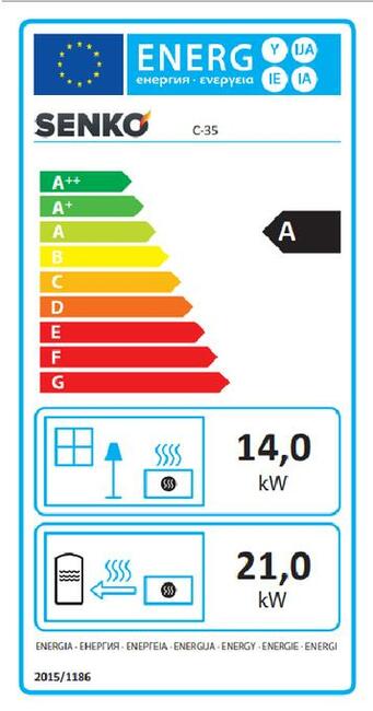 Kuchnia z funkcją c.o. Senko C-35 INOX LEWA