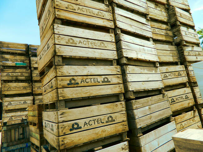 Skrzyniopalety drewniane 105x105x56 donica kwietnik skrzynia