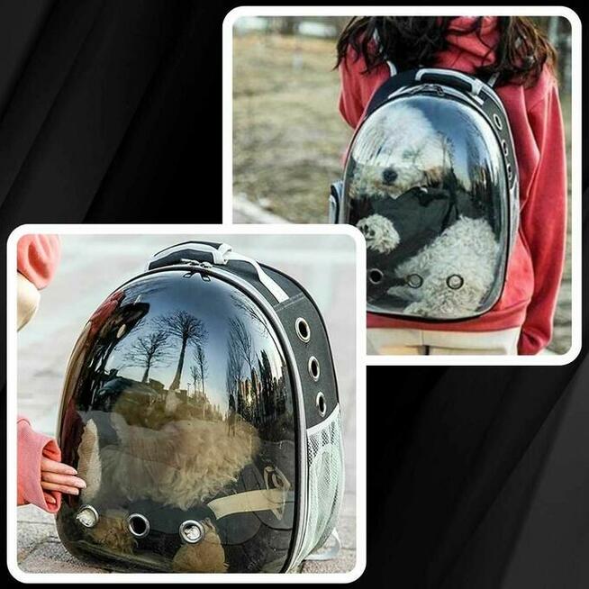 PLECAK Dla Kota Psa Transporter Torba Przezroczysty