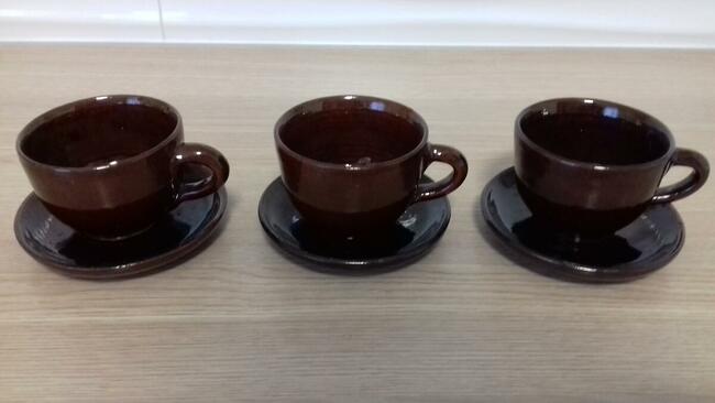 Filiżanki - komplet, ceramika bułgarska, do sprzedania