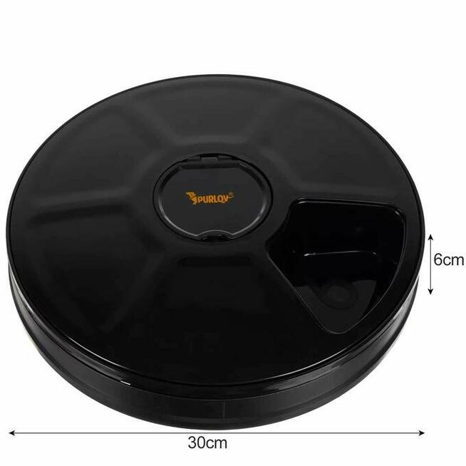 Automatyczny Czarny Podajnik Karmy