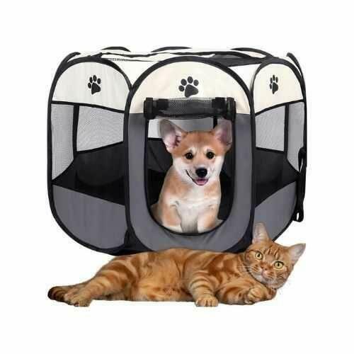 SKŁADANY Kojec Dla Psa Kota Legowisko Klatka