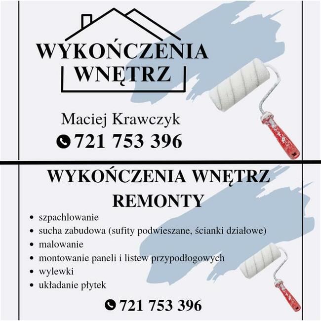 Usługi I remonty I wykończenia wnętrz I malowanie