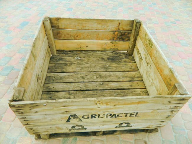 Skrzyniopalety drewniane 105x105x56 donica kwietnik skrzynia