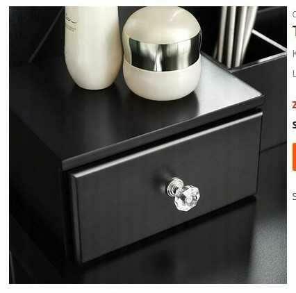 Toaletka biurko z Hookerem stylowa Glamour z lustrem .