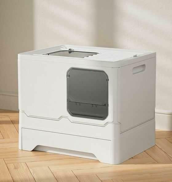 DUŻA Kuweta Składana z Szufladą + Łopatka