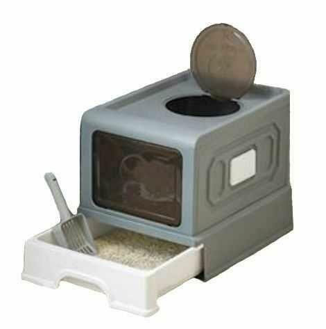 Kuweta Dla Kota Zakryta Składana Z Łopatką