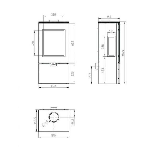 Nowoczesna koza piec wolnostojacy wiesbaden