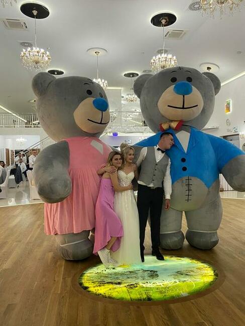 Atrakcja na wesele, mega duże misie na imprezę, event