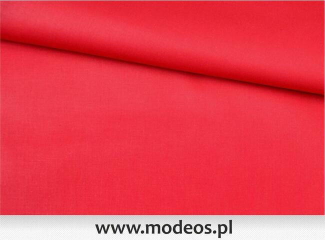 Tkanina bawełniana czerwona na metry Materiał bawełna 100%