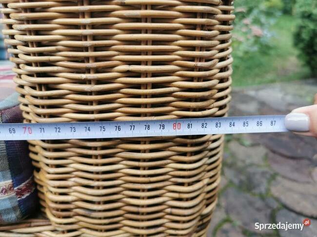 Piękny wygodny komfortowy Fotel Klubowy Jasny RATTAN