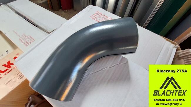 Rynny METAL od ręki brąz i grafit fi125/90 Blachtex Klęczany