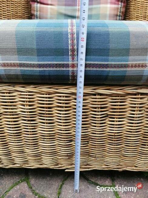 Piękny wygodny komfortowy Fotel Klubowy Jasny RATTAN