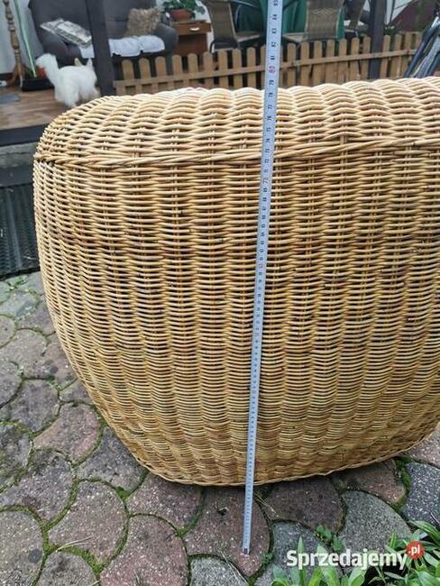 Piękny wygodny komfortowy Fotel Klubowy Jasny RATTAN