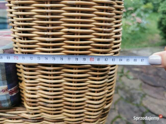 Piękny wygodny komfortowy Fotel Klubowy Jasny RATTAN