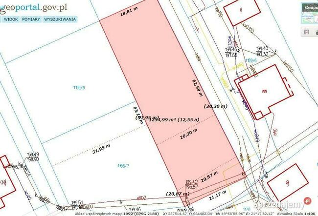 Działka +proj.domu. Pilzno 9ar, 34ar ul.Kś.Ściegiennego