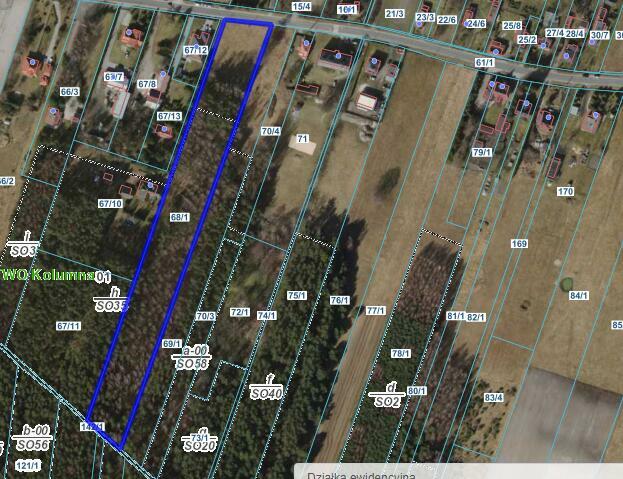 Działka leśno rolna 1,16 ha