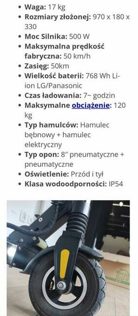 Hulajnoga Ruima mini 4 pro 16ah 500W