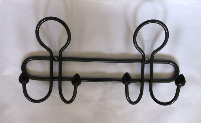 Wieszak uniwersalny 4 haczyki - metaloplastyka