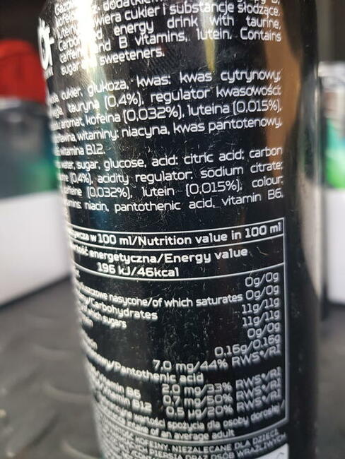 Napoje energetyczne