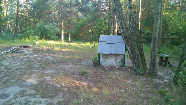Drewniany domek na działce 1129 m, Sokolniki Las + 3km