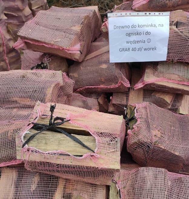Drewno GRAB 40 L na ognisko/do wędzenia