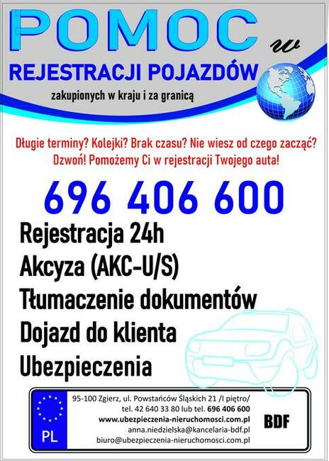 Rejestracja pojazdów