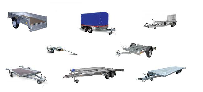 Przyczepa towarowa z plandeką 750-2700 DMC WYNAJEM