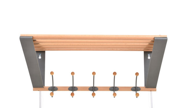 Wieszak do płaszczy NATURE z półką