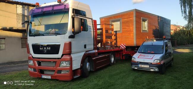 pomoc drogowa, wózek widłowy, domek holenderski, przyczepa,