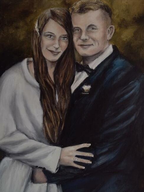 Ręcznie malowane portrety na zamówienie