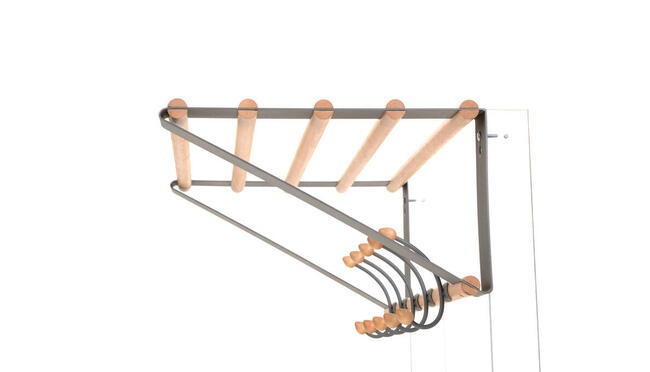 Wieszak do płaszczy NATURE z półką