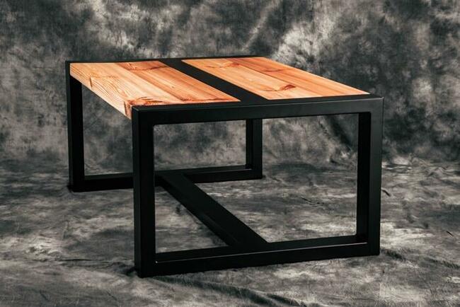 Stolik kawowy metalowo drewniany. Na wymiar. Producent.