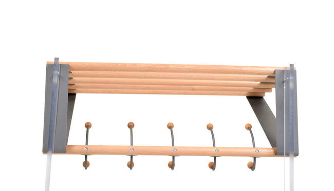 Wieszak do płaszczy NATURE z półką