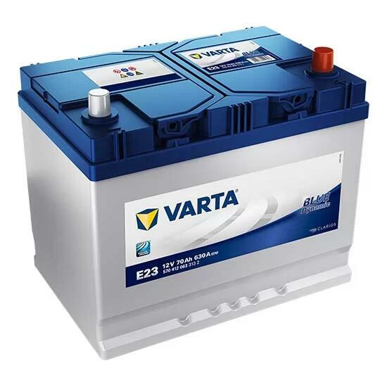 Akumulator VARTA Blue Dynamic E23 70Ah 630A EN P+ Japan