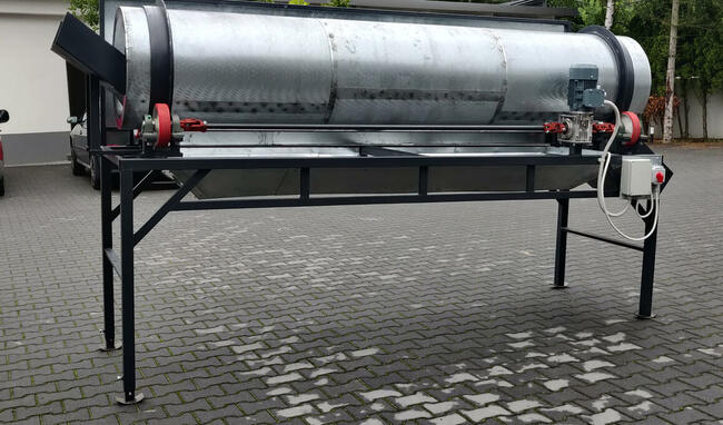 Sortownik Separator Przesiewacz Bębnowy fi 600 Ziemia Piach