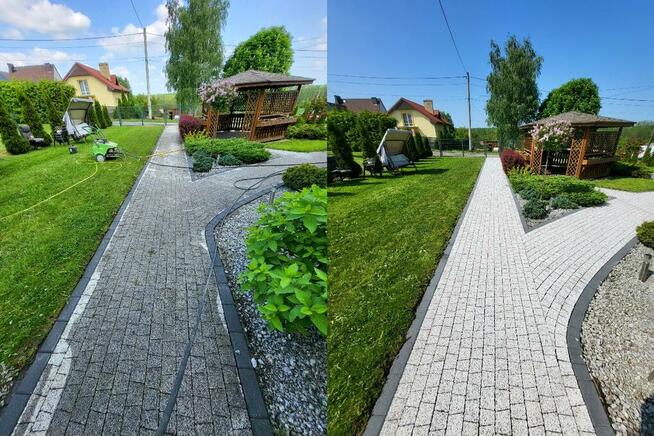 Mycie kostki brukowej