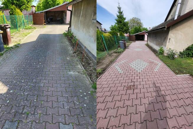 Mycie kostki brukowej