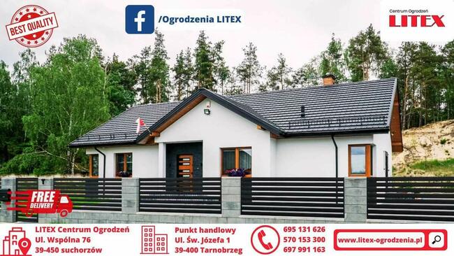 ogrodzenie sztachetowe do samodzielnego montażu BUDMAT