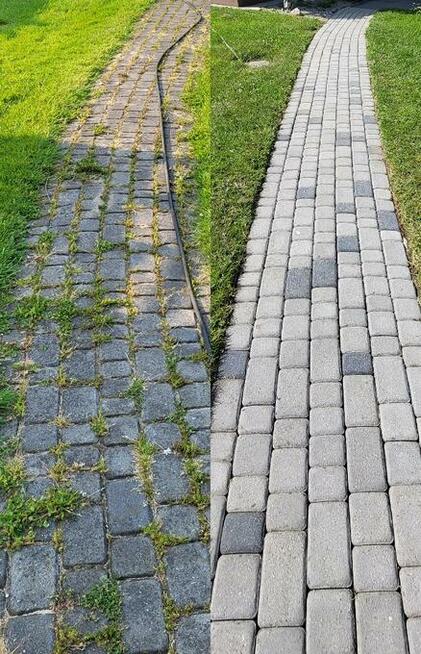 Mycie kostki brukowej