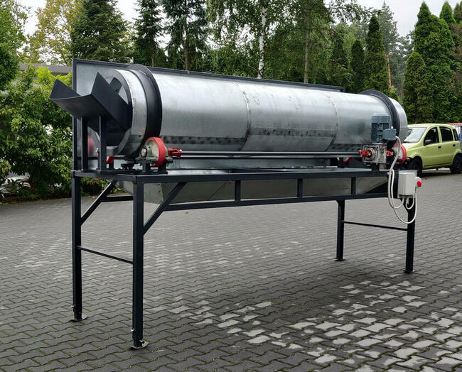 Sortownik Separator Przesiewacz Bębnowy fi 600 Ziemia Piach