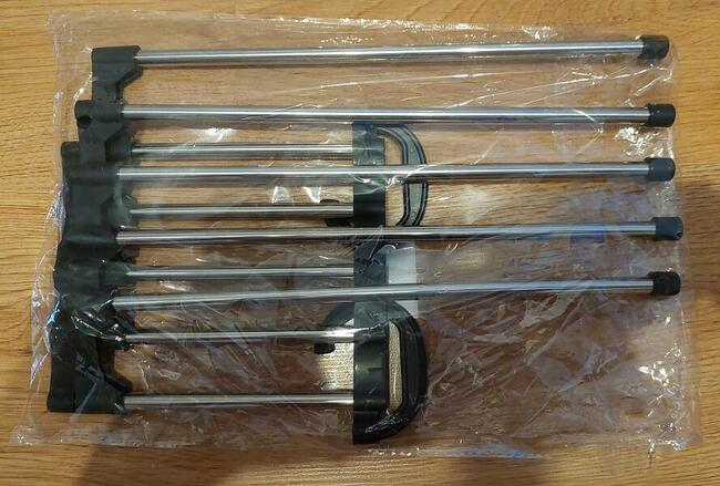 NOWY Wielowarstwowy wieszak składany ze stali nierdzewnej