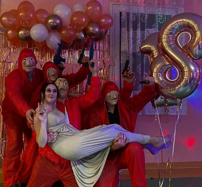 DJ / WODZIREJ NA WESELE, URODZINY , ciężki dym, napis LOVE