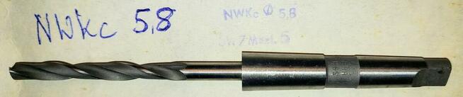 WIERTŁO DO METALU NWKc 8 HSS MK1 DIN 345 Krajowe BHH BAILDON