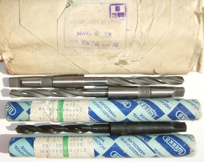 WIERTŁO DO METALU NWKc 8 HSS MK1 DIN 345 Krajowe BHH BAILDON