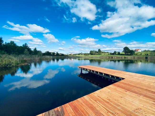 Działki z linią brzegową