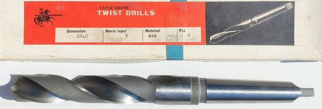 WIERTŁO DO METALU NWKc 8 HSS MK1 DIN 345 Krajowe BHH BAILDON