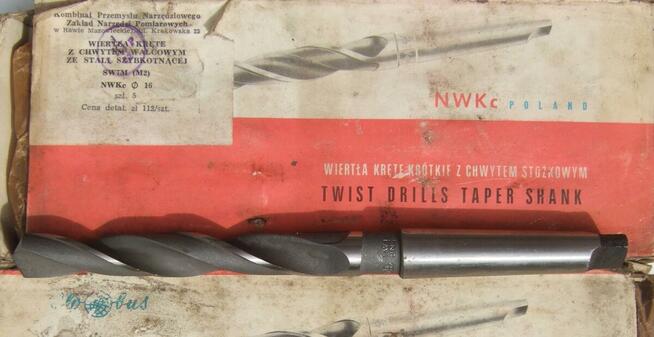 WIERTŁO DO METALU NWKc 8 HSS MK1 DIN 345 Krajowe BHH BAILDON