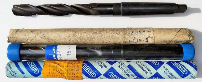 WIERTŁO DO METALU NWKc 15,5 HSS MK2 DIN 345 Krajowe BHH BAIL